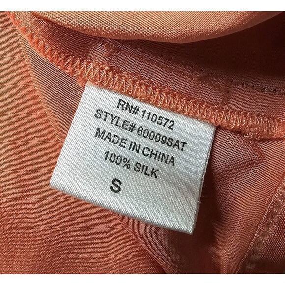 Twelfth Street By Cynthia Vincent 100% Silk Slip A Line Dress Size Small - Picture 12 of 13